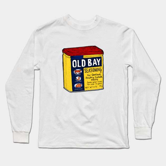 Old Bay Can  Old Bay  Long Sleeve TShirt  TeePublic
